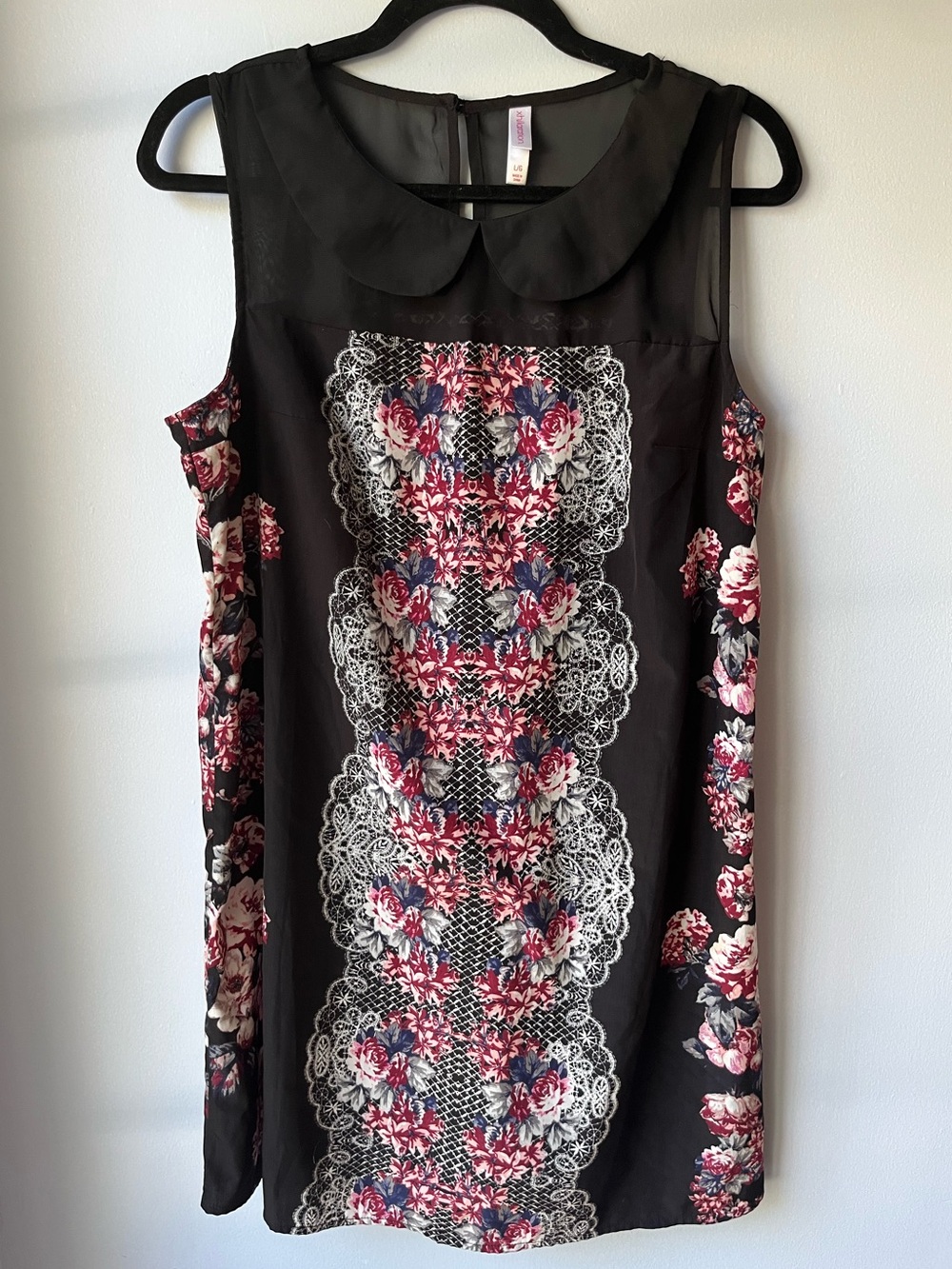 Women's Sleeveless Dress | Xhilaration Large | Black lightweight Lace